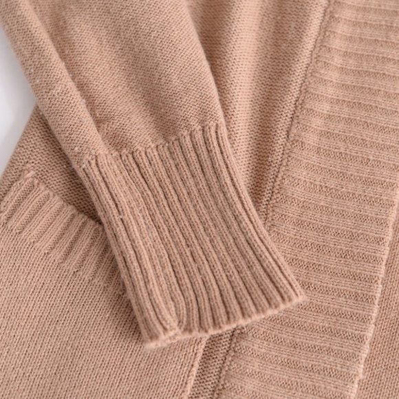 Streetwear Society Tan Open Face Long Sleeve Cardigan Size Small - Picture 7 of 14